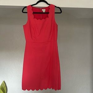 Coral size 2 jcrew dress